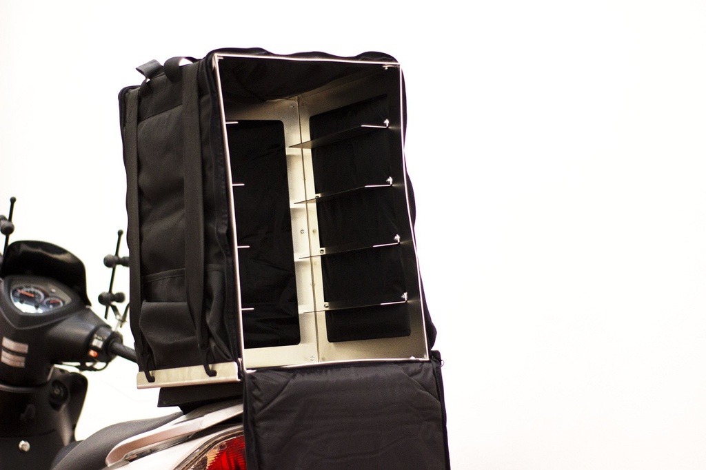 GI.Metal - Caisson semi-rigide pour 12 pizzas ø 33cm